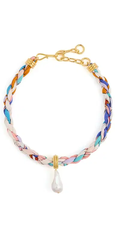 Lizzie Fortunato Woven Collar Necklace Multi One Size | Thumbnail 1 Lizzie Fortunato Woven Collar Necklace Multi One Size | Thumbnail 1