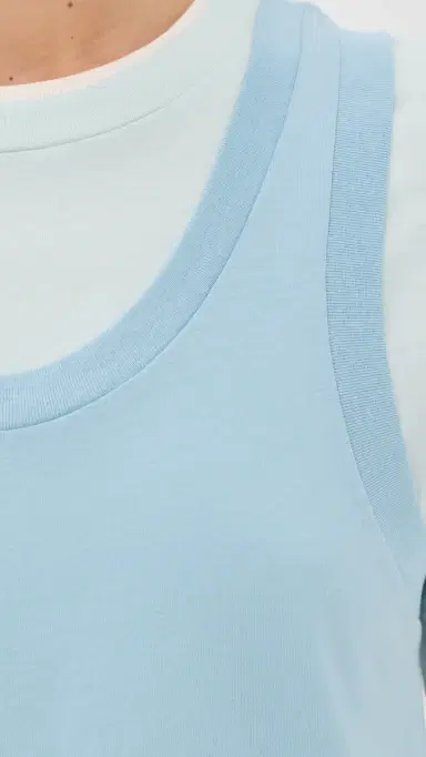WARDROBE.NYC WARDROBE. NYC ayered Tee Mini Dress Dove/Vapor/Powder | Thumbnail 6 WARDROBE.NYC WARDROBE. NYC ayered Tee Mini Dress Dove/Vapor/Powder | Thumbnail 6