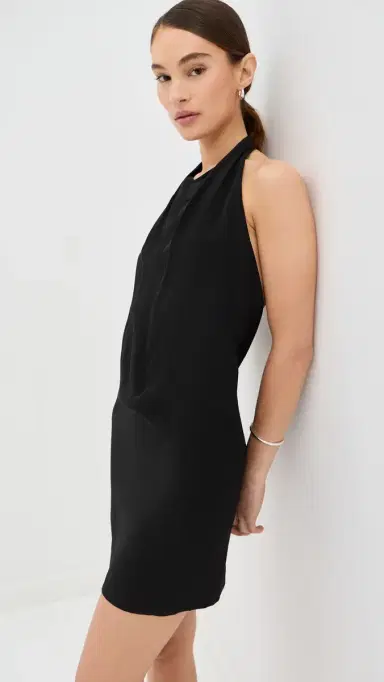 WARDROBE.NYC WARDROBE. NYC Liquid Halter Mini Dress Black | Thumbnail 2 WARDROBE.NYC WARDROBE. NYC Liquid Halter Mini Dress Black | Thumbnail 2