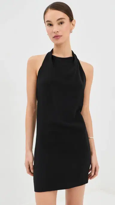 WARDROBE.NYC WARDROBE. NYC Liquid Halter Mini Dress Black | Thumbnail 3 WARDROBE.NYC WARDROBE. NYC Liquid Halter Mini Dress Black | Thumbnail 3