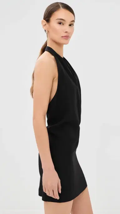 WARDROBE.NYC WARDROBE. NYC Liquid Halter Mini Dress Black | Thumbnail 5 WARDROBE.NYC WARDROBE. NYC Liquid Halter Mini Dress Black | Thumbnail 5