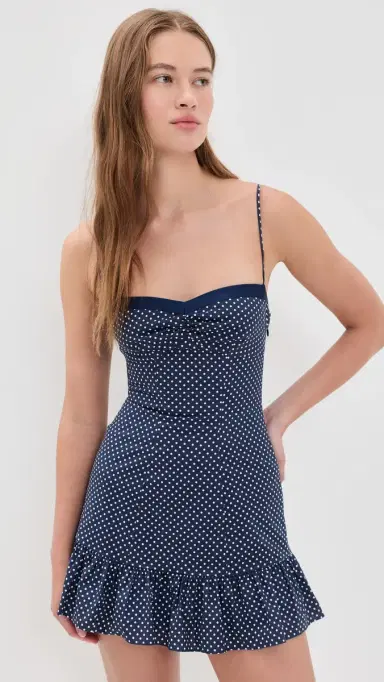 GUIZIO argaux Mini Dress Navy/White | Thumbnail 2 GUIZIO argaux Mini Dress Navy/White | Thumbnail 2