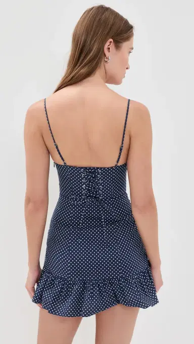GUIZIO argaux Mini Dress Navy/White | Thumbnail 3 GUIZIO argaux Mini Dress Navy/White | Thumbnail 3