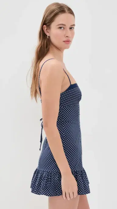 GUIZIO argaux Mini Dress Navy/White | Thumbnail 4 GUIZIO argaux Mini Dress Navy/White | Thumbnail 4