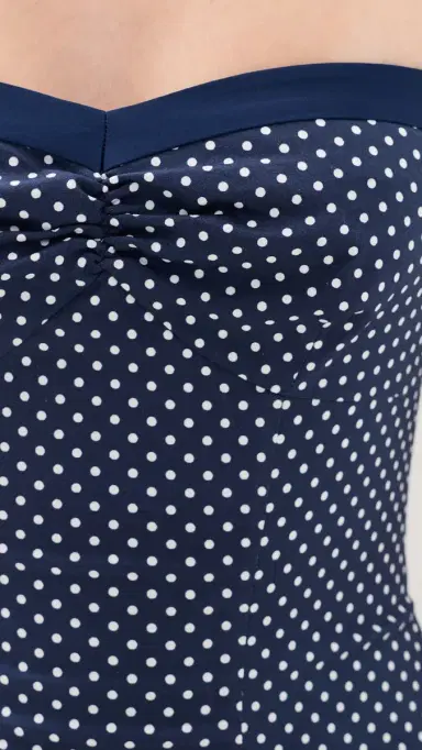 GUIZIO argaux Mini Dress Navy/White | Thumbnail 6 GUIZIO argaux Mini Dress Navy/White | Thumbnail 6