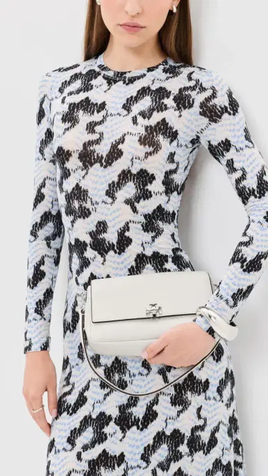 Tory Burch Charlie Small Shoulder Bag Bianco | Thumbnail 3 Tory Burch Charlie Small Shoulder Bag Bianco | Thumbnail 3