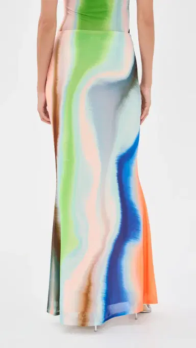 AFRM Tegan Skirt Watercolor Abstract | Thumbnail 3 AFRM Tegan Skirt Watercolor Abstract | Thumbnail 3