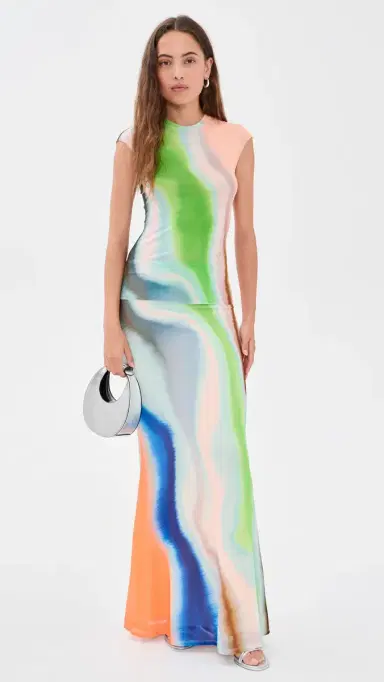 AFRM Tegan Skirt Watercolor Abstract | Thumbnail 5 AFRM Tegan Skirt Watercolor Abstract | Thumbnail 5
