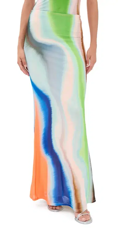 AFRM Tegan Skirt Watercolor Abstract | Thumbnail 1 AFRM Tegan Skirt Watercolor Abstract | Thumbnail 1
