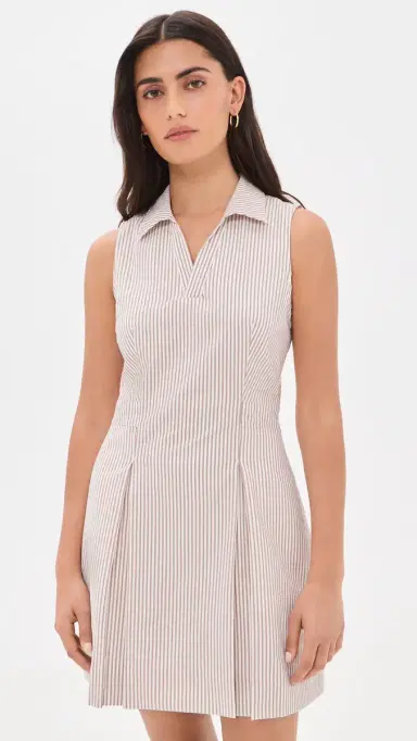 Rhone Saltaire Dress Taupe Stripe | Thumbnail 2 Rhone Saltaire Dress Taupe Stripe | Thumbnail 2