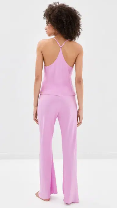 Lunya Washable Silk Bias Camisole Pant Pajamas Set Lilac Bloom M | Thumbnail 3 Lunya Washable Silk Bias Camisole Pant Pajamas Set Lilac Bloom M | Thumbnail 3