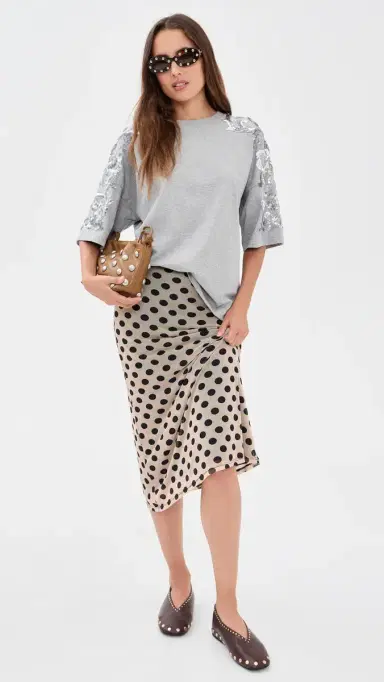 ESSENTIEL ANTWERP Jangoo Embroidered T-Shirt Silver Lining | Thumbnail 5 ESSENTIEL ANTWERP Jangoo Embroidered T-Shirt Silver Lining | Thumbnail 5