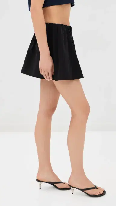 WARDROBE.NYC WARDROBE. NYC Ruched Mini Skirt Black | Thumbnail 4 WARDROBE.NYC WARDROBE. NYC Ruched Mini Skirt Black | Thumbnail 4