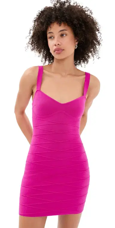 Fleur du Mal Bandage Dress Wild Pink | Thumbnail 1 Fleur du Mal Bandage Dress Wild Pink | Thumbnail 1