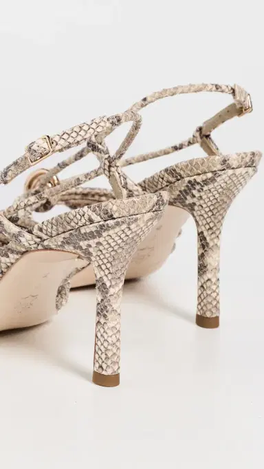 Loeffler Randall Mareka Strappy Heels with Hardware Natural Snake 6 | Thumbnail 4 Loeffler Randall Mareka Strappy Heels with Hardware Natural Snake 6 | Thumbnail 4