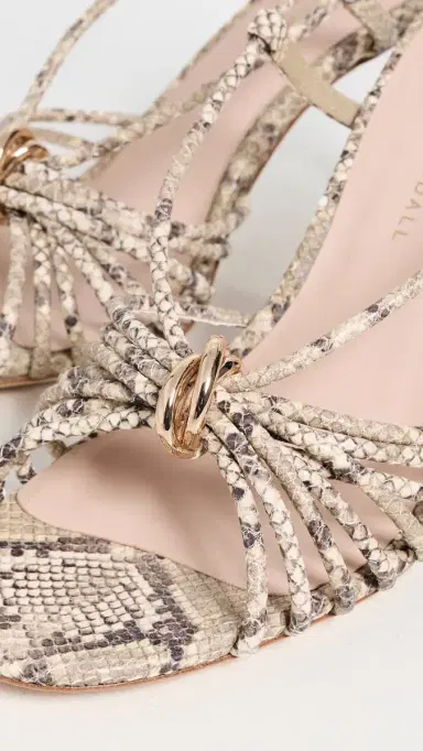 Loeffler Randall Mareka Strappy Heels with Hardware Natural Snake 6 | Thumbnail 6 Loeffler Randall Mareka Strappy Heels with Hardware Natural Snake 6 | Thumbnail 6