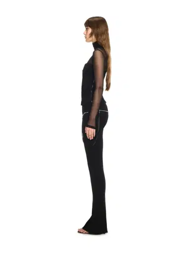 Off-White Black Jersey Corset Top | Thumbnail 3 Off-White Black Jersey Corset Top | Thumbnail 3