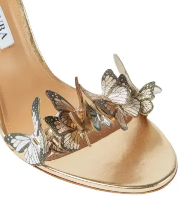 Aquazzura Papillon 105 appliqué leather sandals | Thumbnail 2 Aquazzura Papillon 105 appliqué leather sandals | Thumbnail 2