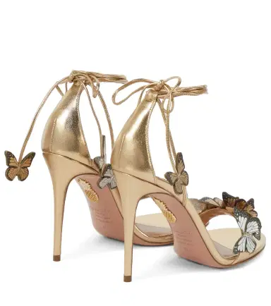 Aquazzura Papillon 105 appliqué leather sandals | Thumbnail 4 Aquazzura Papillon 105 appliqué leather sandals | Thumbnail 4