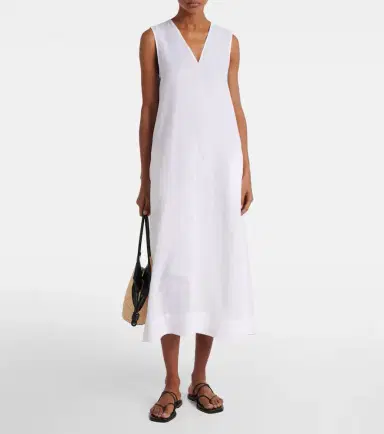 ASCENO Nisha linen midi dress | Thumbnail 2 ASCENO Nisha linen midi dress | Thumbnail 2