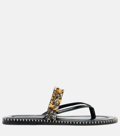 Dries Van Noten Sequined leather thong sandals | Thumbnail 4 Dries Van Noten Sequined leather thong sandals | Thumbnail 4