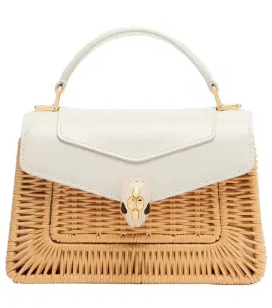 Bvlgari Serpenti Forever Mini wicker top-handle bag | Thumbnail 1 Bvlgari Serpenti Forever Mini wicker top-handle bag | Thumbnail 1