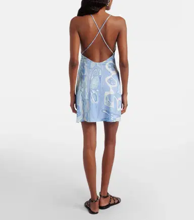 PUCCI Angoli draped satin jersey minidress | Thumbnail 6 PUCCI Angoli draped satin jersey minidress | Thumbnail 6