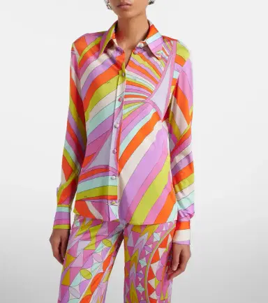 Pucci Iride satin jersey shirt | Thumbnail 3 Pucci Iride satin jersey shirt | Thumbnail 3