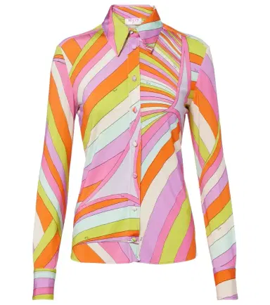 Pucci Iride satin jersey shirt | Thumbnail 1 Pucci Iride satin jersey shirt | Thumbnail 1
