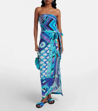 Pucci Vivara cotton beach cover-up | Thumbnail 3 Pucci Vivara cotton beach cover-up | Thumbnail 3