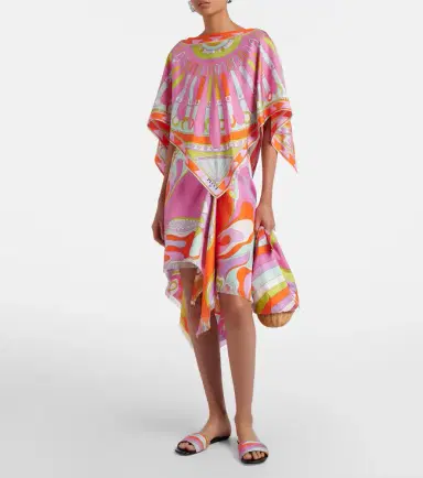 Pucci Orchidee silk twill midi skirt | Thumbnail 4 Pucci Orchidee silk twill midi skirt | Thumbnail 4