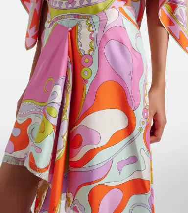 Pucci Orchidee silk twill midi skirt | Thumbnail 5 Pucci Orchidee silk twill midi skirt | Thumbnail 5