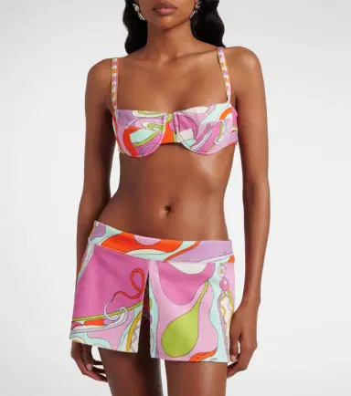 Pucci Orchidee cotton-blend terry skort | Thumbnail 2 Pucci Orchidee cotton-blend terry skort | Thumbnail 2