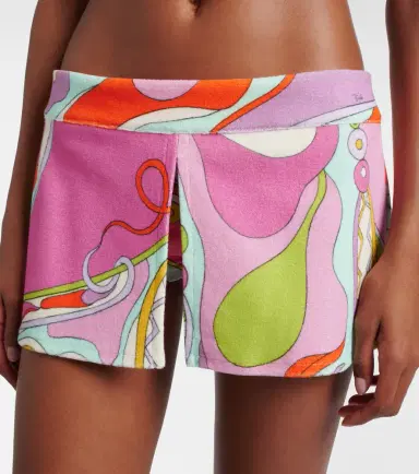 Pucci Orchidee cotton-blend terry skort | Thumbnail 3 Pucci Orchidee cotton-blend terry skort | Thumbnail 3