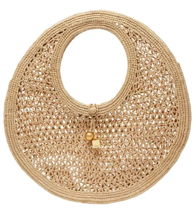 Spiaggia raffia top-handle bag Spiaggia raffia top-handle bag