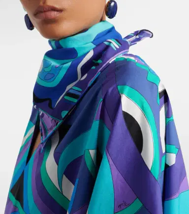 PUCCI Angoli cotton scarf | Thumbnail 4 PUCCI Angoli cotton scarf | Thumbnail 4