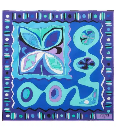 PUCCI Angoli cotton scarf | Thumbnail 1 PUCCI Angoli cotton scarf | Thumbnail 1
