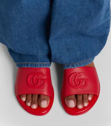 Gucci Double G leather slides | Thumbnail 6 Gucci Double G leather slides | Thumbnail 6