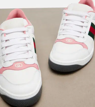 Gucci Screener leather-trimmed sneakers | Thumbnail 2 Gucci Screener leather-trimmed sneakers | Thumbnail 2