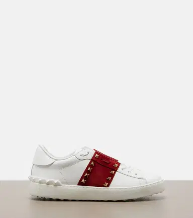 Valentino Garavani Rockstud Untitled leather sneakers | Thumbnail 3 Valentino Garavani Rockstud Untitled leather sneakers | Thumbnail 3