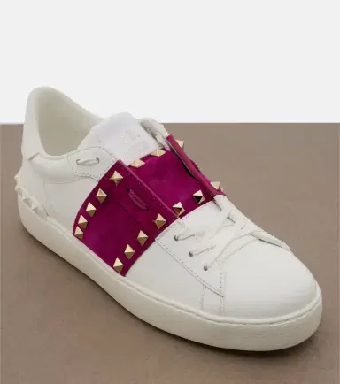 Valentino Garavani Rockstud Untitled leather sneakers | Thumbnail 3 Valentino Garavani Rockstud Untitled leather sneakers | Thumbnail 3