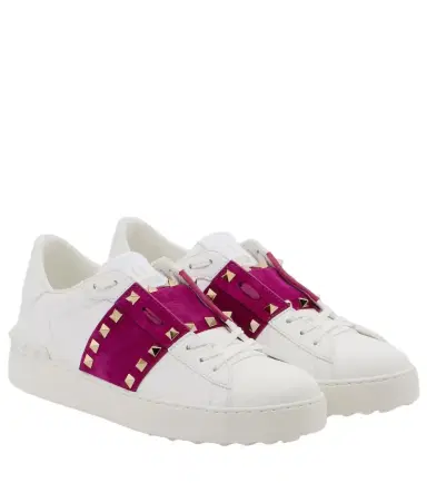 Valentino Garavani Rockstud Untitled leather sneakers | Thumbnail 1 Valentino Garavani Rockstud Untitled leather sneakers | Thumbnail 1