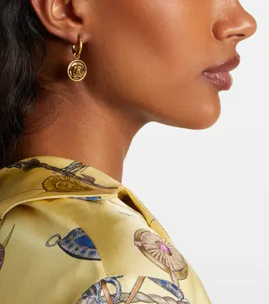 Versace Medusa hoop earrings | Thumbnail 6 Versace Medusa hoop earrings | Thumbnail 6