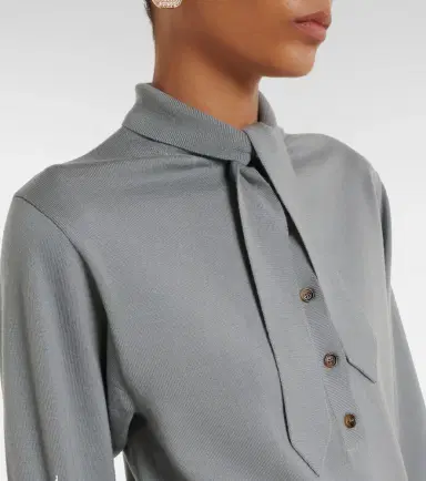 Valentino Tie-neck virgin wool sweater | Thumbnail 5 Valentino Tie-neck virgin wool sweater | Thumbnail 5