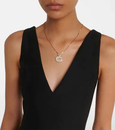 Valentino Crepe Couture lace-trimmed midi dress | Thumbnail 4 Valentino Crepe Couture lace-trimmed midi dress | Thumbnail 4