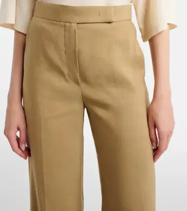 Max Mara Linen and silk twill wide-leg pants | Thumbnail 4 Max Mara Linen and silk twill wide-leg pants | Thumbnail 4