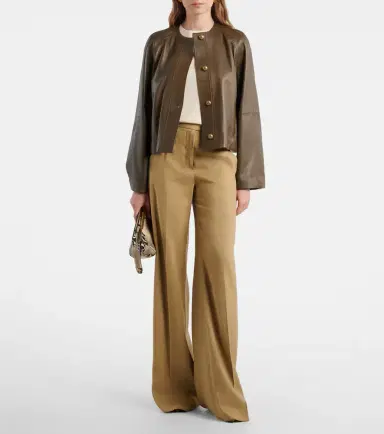 Max Mara Linen and silk twill wide-leg pants | Thumbnail 5 Max Mara Linen and silk twill wide-leg pants | Thumbnail 5