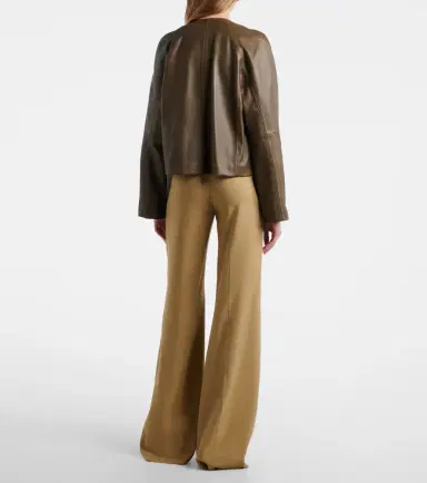 Max Mara Linen and silk twill wide-leg pants | Thumbnail 6 Max Mara Linen and silk twill wide-leg pants | Thumbnail 6