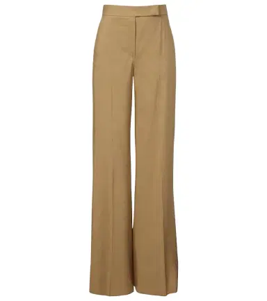 Max Mara Linen and silk twill wide-leg pants | Thumbnail 1 Max Mara Linen and silk twill wide-leg pants | Thumbnail 1
