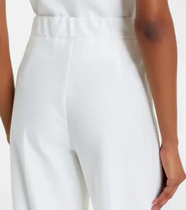 Max Mara Cotton piqué wide-leg pants | Thumbnail 6 Max Mara Cotton piqué wide-leg pants | Thumbnail 6